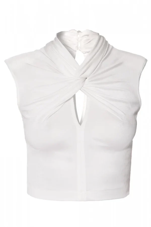AGGI Bluzka Ada White Pearl^ Bluzki & Topy & Gorsety