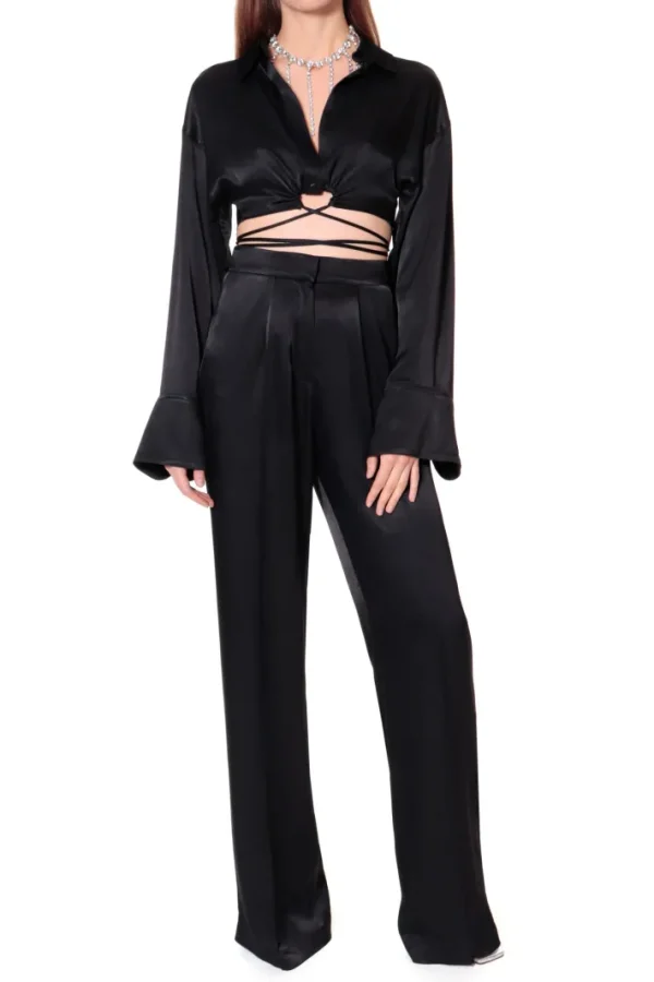 AGGI Bluzka Lauren Glossy Black^ Bluzki & Topy & Gorsety
