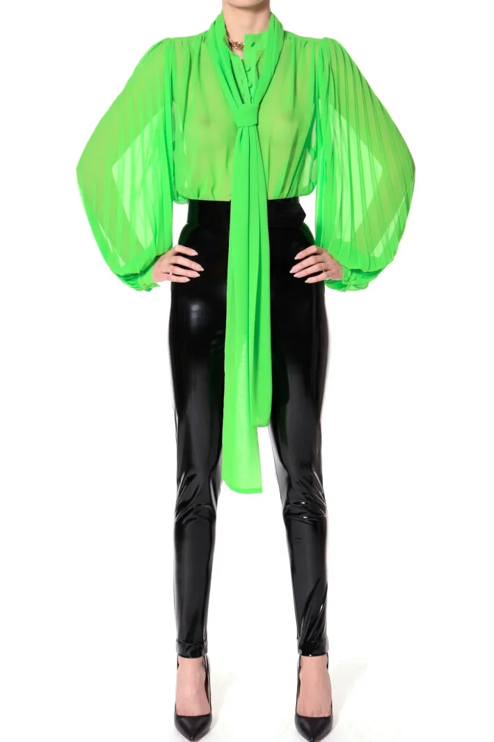 bluzka_linda_green_flash_2.webp AGGI Bluzka Linda Green Flash^ Bluzki & Topy & Gorsety
