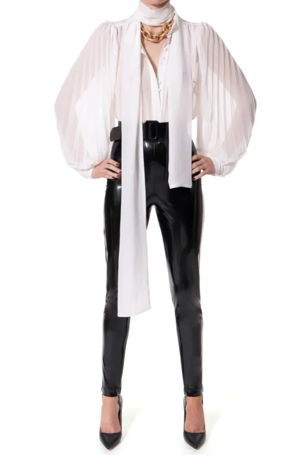 AGGI Bluzka Linda Muslin White^ Bluzki & Topy & Gorsety