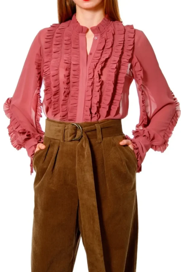 AGGI Bluzka Marley Old Rose^ Bluzki & Topy & Gorsety