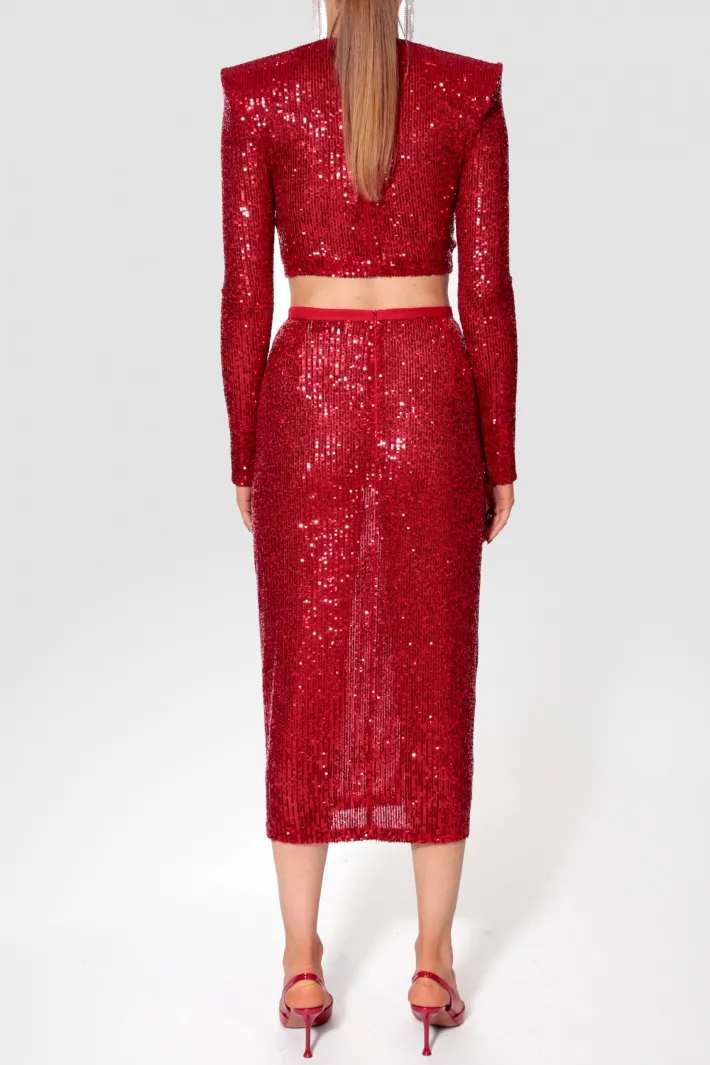 bluzka_zoey_red_sparkle_1.webp AGGI Bluzka Zoey Red Sparkle^ Bluzki & Topy & Gorsety | Love, Love