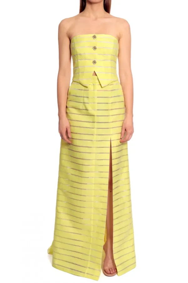 AGGI Gorset Helena Light Lemon^ Bluzki & Topy & Gorsety