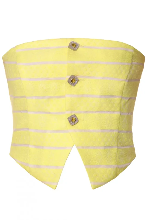 AGGI Gorset Helena Light Lemon^ Bluzki & Topy & Gorsety