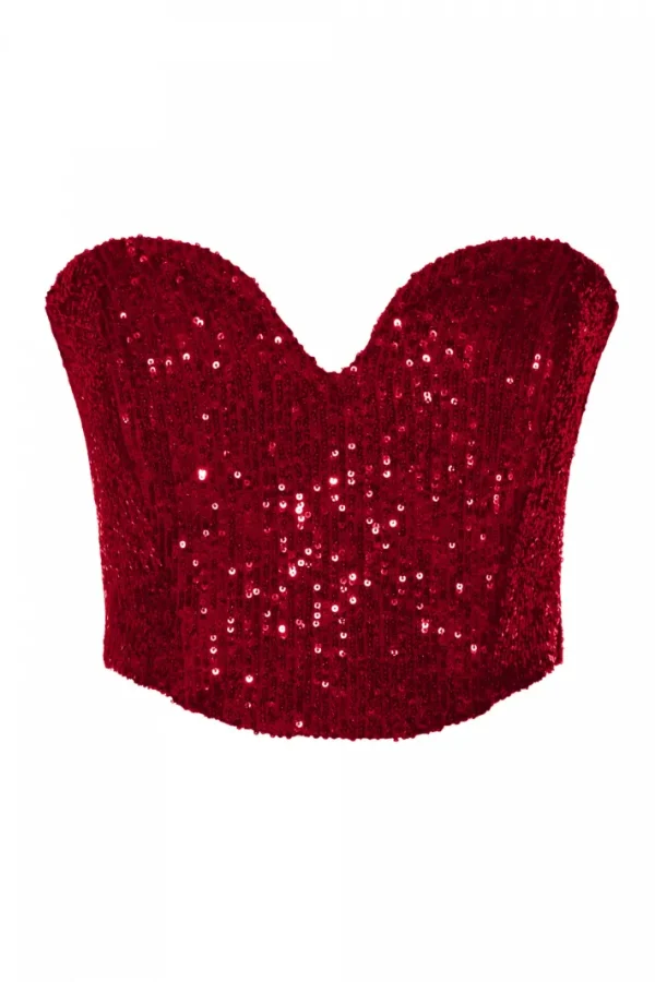 AGGI Gorset Lara Brilliant Ruby^ Bluzki & Topy & Gorsety | Garnitury