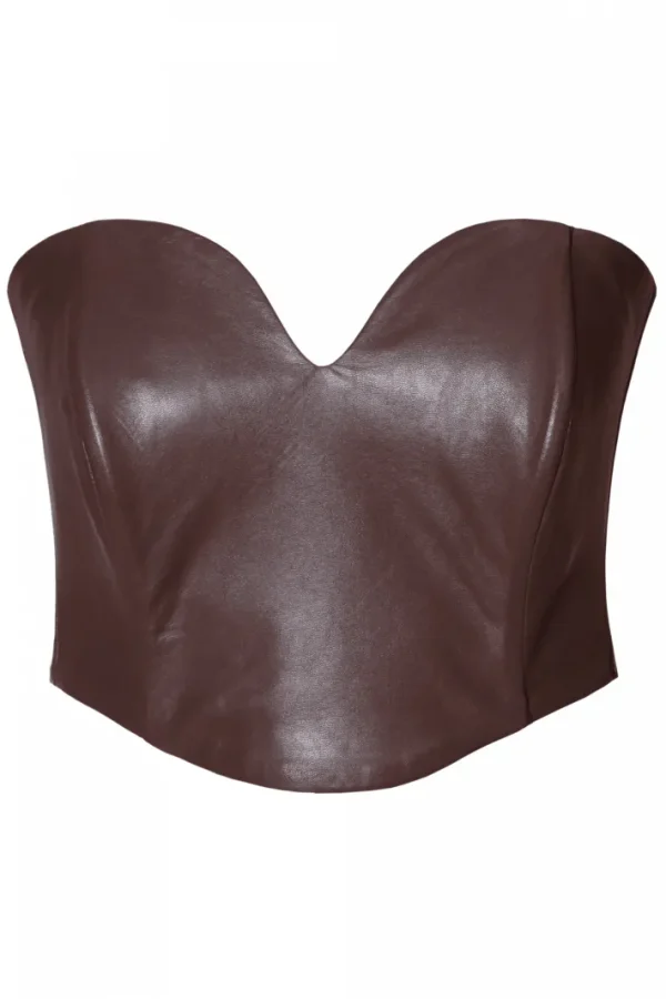 AGGI Gorset Lara Chocolate Brown^ Bluzki & Topy & Gorsety | Garnitury