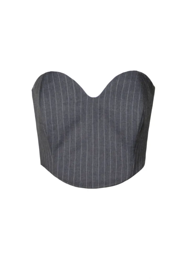 gorset_lara_downtown_grey_1.webp AGGI Gorset Lara Downtown Grey^ Bluzki & Topy & Gorsety | Garnitury