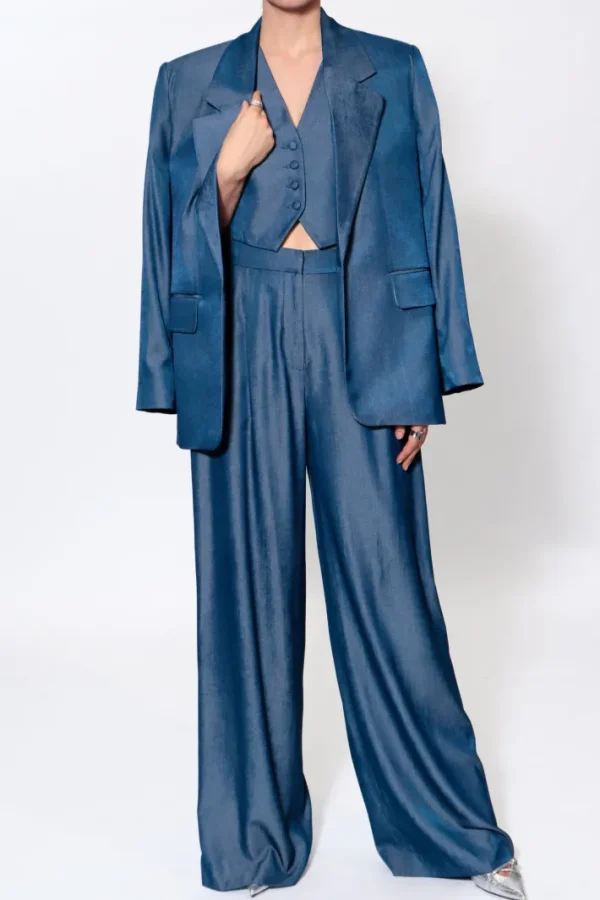 AGGI Kamizelka Sylvia Navy Denim^ Kamizelki | Garnitury