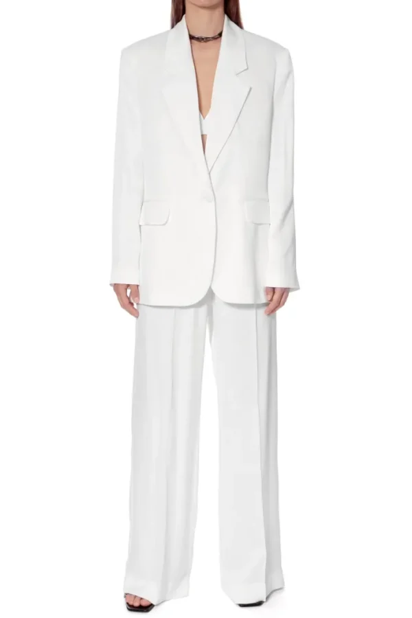 AGGI Marynarka Bellamy Satin Bright White^ Marynarki | Garnitury