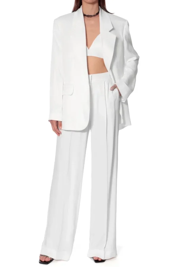 AGGI Marynarka Bellamy Satin Bright White^ Marynarki | Garnitury