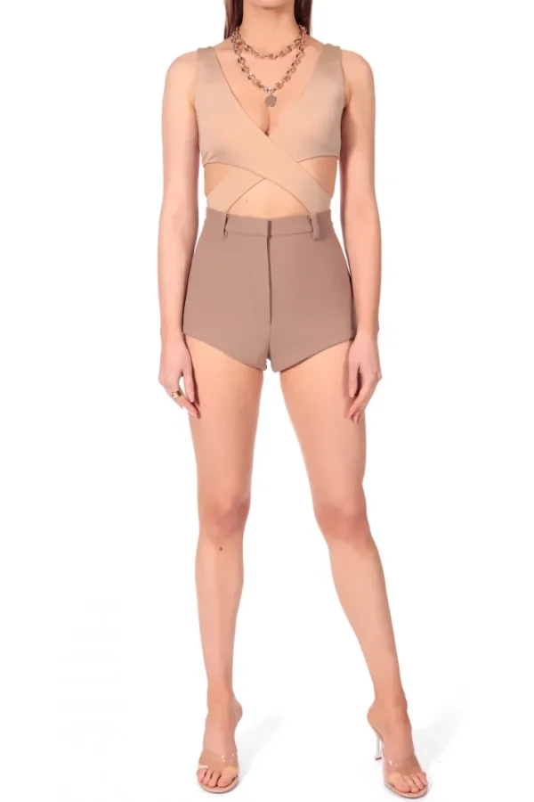AGGI Mikro Szorty Cori Classic Beige^ Spodnie | Garnitury