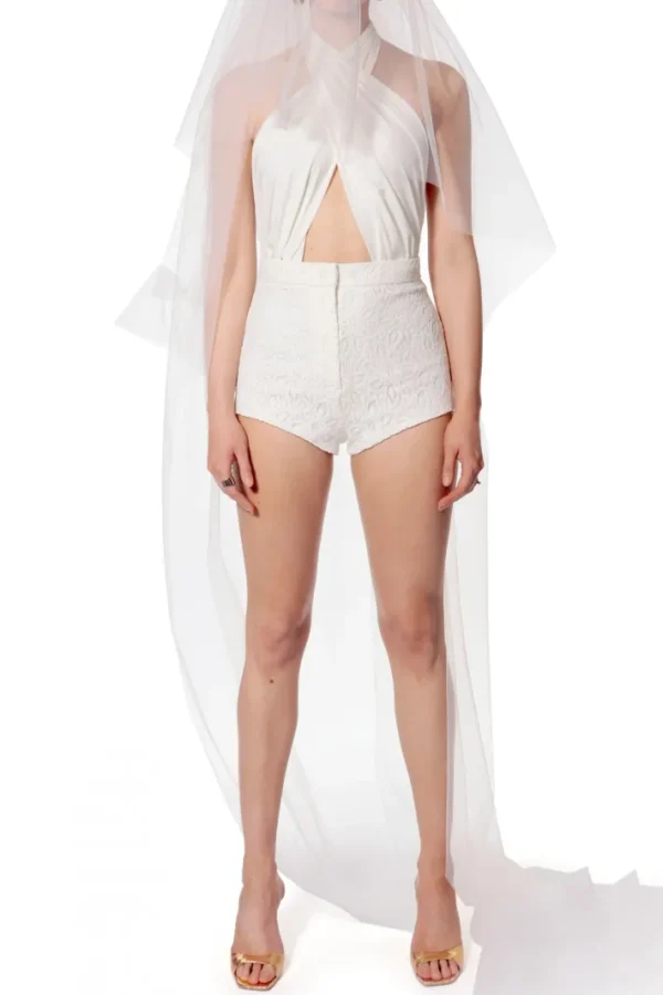 AGGI Mikro Szorty Cori Off White^ Spodnie
