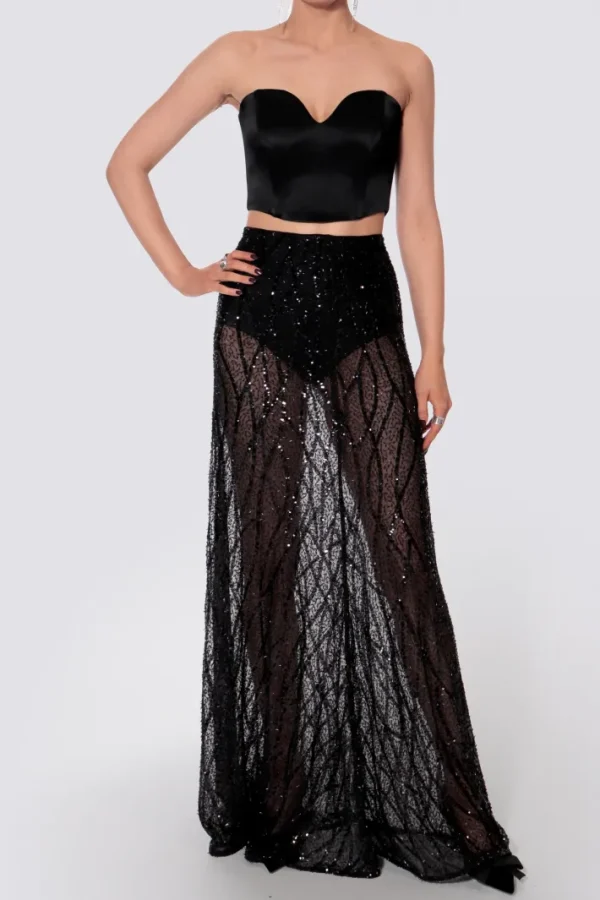 AGGI Spódnica Eliza Black Sparkle^ Spódnice