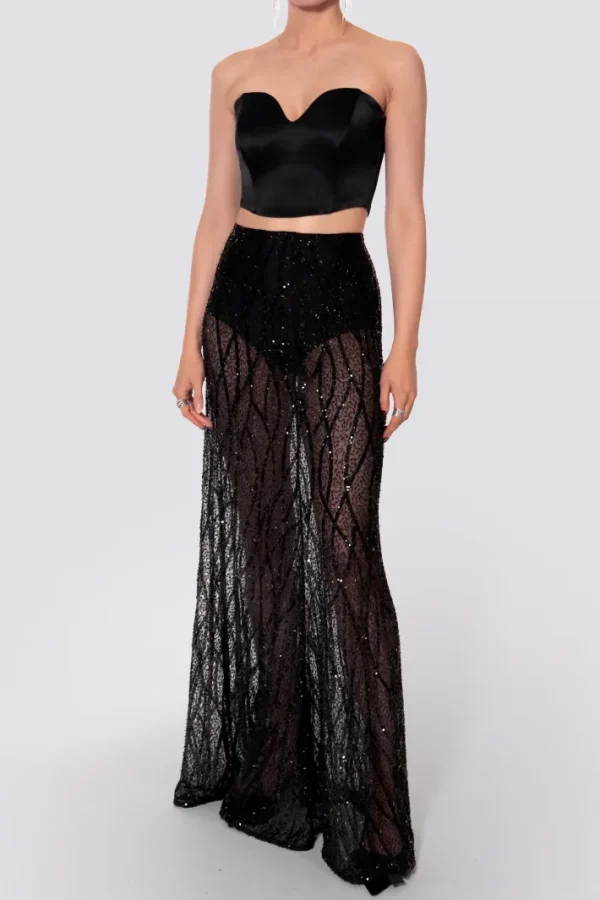 AGGI Spódnica Eliza Black Sparkle^ Spódnice
