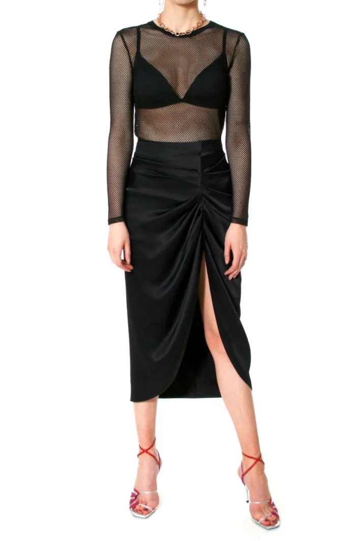spdnica_katy_glossy_black_2.webp AGGI Spódnica Katy Glossy Black^ Spódnice