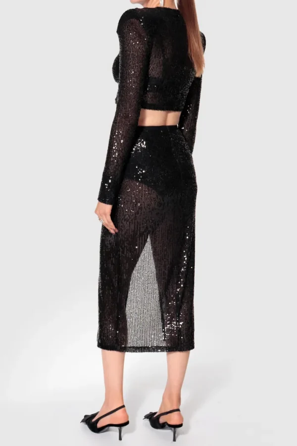 AGGI Spódnica Zuza Black Sparkle^ Spódnice