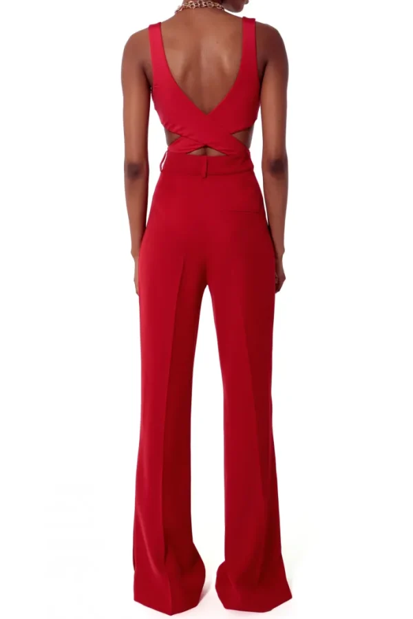 AGGI Spodnie Camilla Ribbon Red^ Spodnie | Garnitury