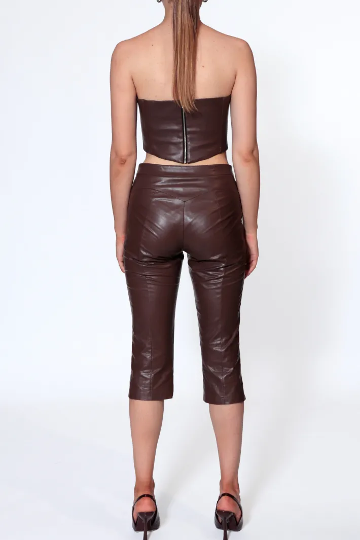 spodnie_capri_dakota_choc_5.webp AGGI Spodnie Capri Dakota Chocolate Brown^ Spodnie | Garnitury