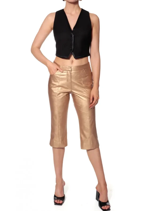 AGGI Spodnie Capri Dakota Gold^ Spodnie