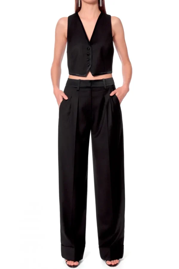AGGI Spodnie Frankie Fashion Black^ Spodnie | Garnitury