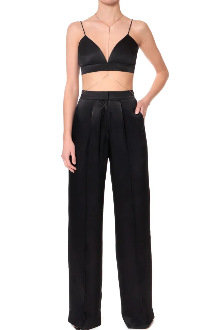 spodnie_jessie_glossy_bla_5.webp AGGI Spodnie Jessie Glossy Black^ Spodnie | Garnitury