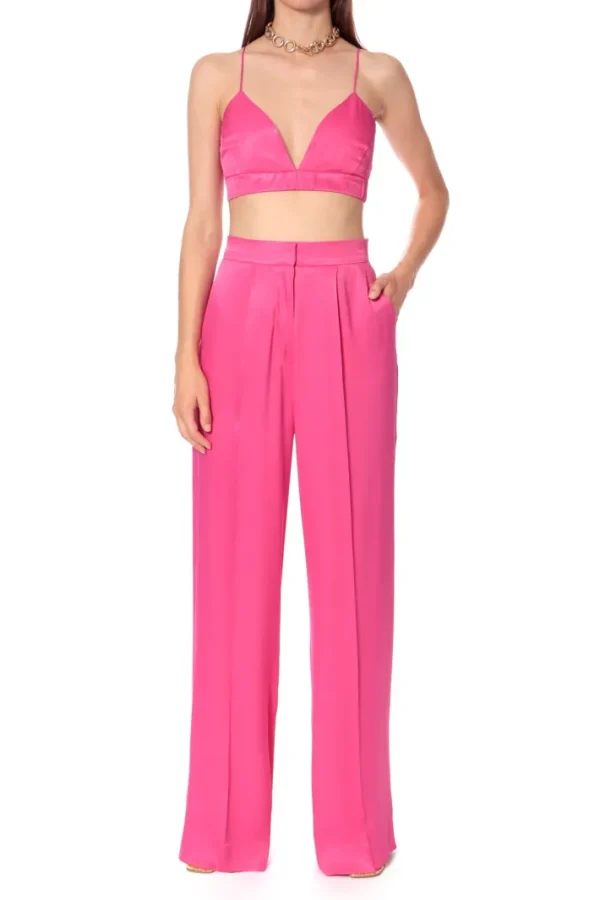 AGGI Spodnie Jessie Satin Barbie Pink^ Spodnie | Garnitury