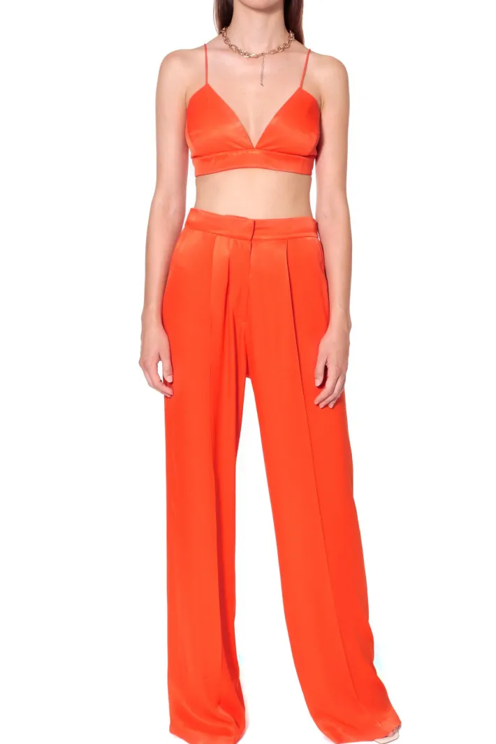 spodnie_jessie_satin_nast_1.webp AGGI Spodnie Jessie Satin Nasturtium^ Spodnie | Garnitury