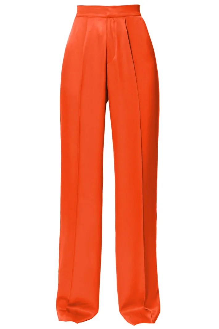 spodnie_jessie_satin_nast_6.webp AGGI Spodnie Jessie Satin Nasturtium^ Spodnie | Garnitury