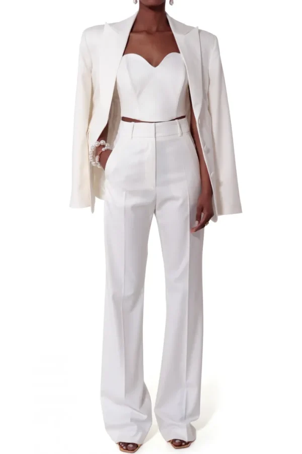 AGGI Spodnie Kyle Off White^ Spodnie | Garnitury