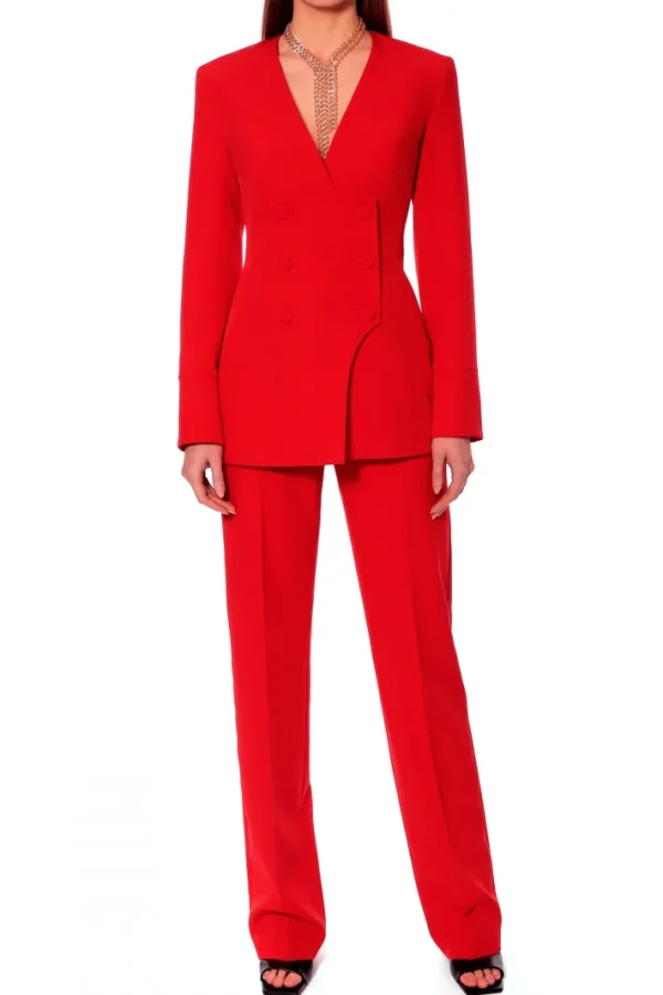 AGGI Spodnie Lesly Fiery Red^ Spodnie | Garnitury