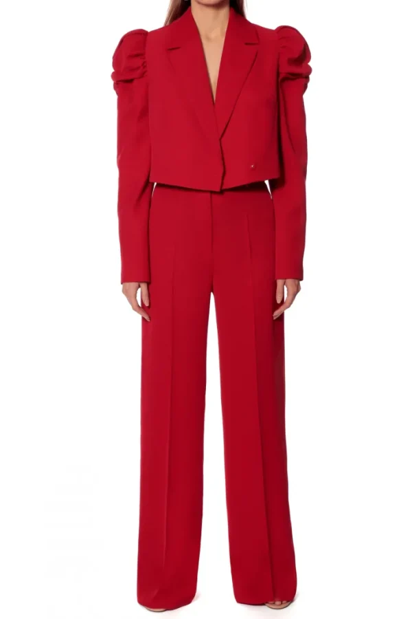 AGGI Spodnie Suzie Ribbon Red^ Spodnie | Garnitury
