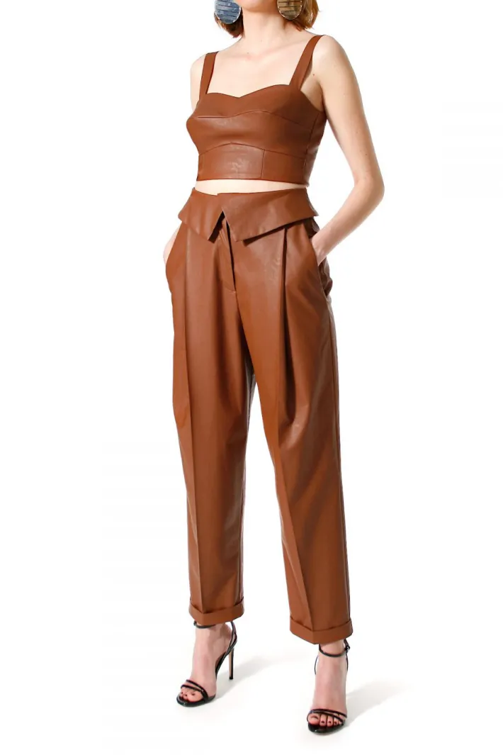spodnie_xenia_raw_umber_4.webp AGGI Spodnie Xenia Raw Umber^ Spodnie