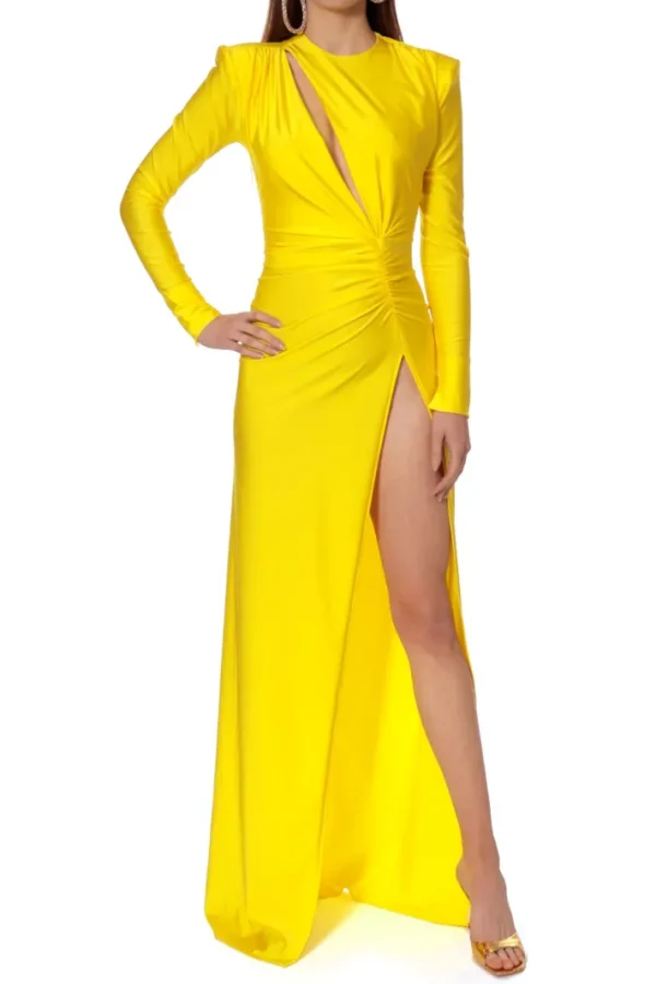 AGGI Sukienka Adriana Super Yellow^ Sukienki