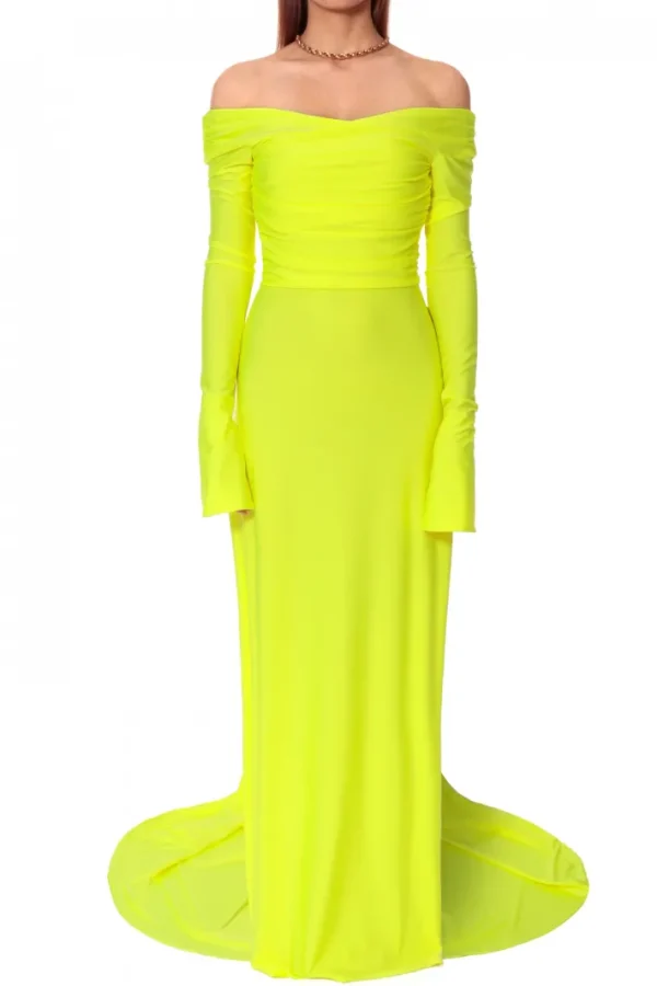 AGGI Sukienka Cameron Laser Yellow^ Sukienki