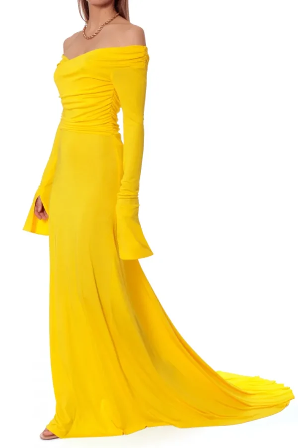 AGGI Sukienka Cameron Super Yellow^ Sukienki