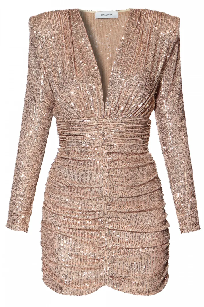 sukienka_jessica_gold_spa_1.webp AGGI Sukienka Jessica Gold Sparkle^ Sukienki | Love, Love