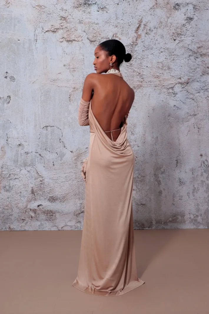 sukienka_paula_pearl_gold_1.webp AGGI Sukienka Paula Pearl Gold^ Sukienki | Love, Love
