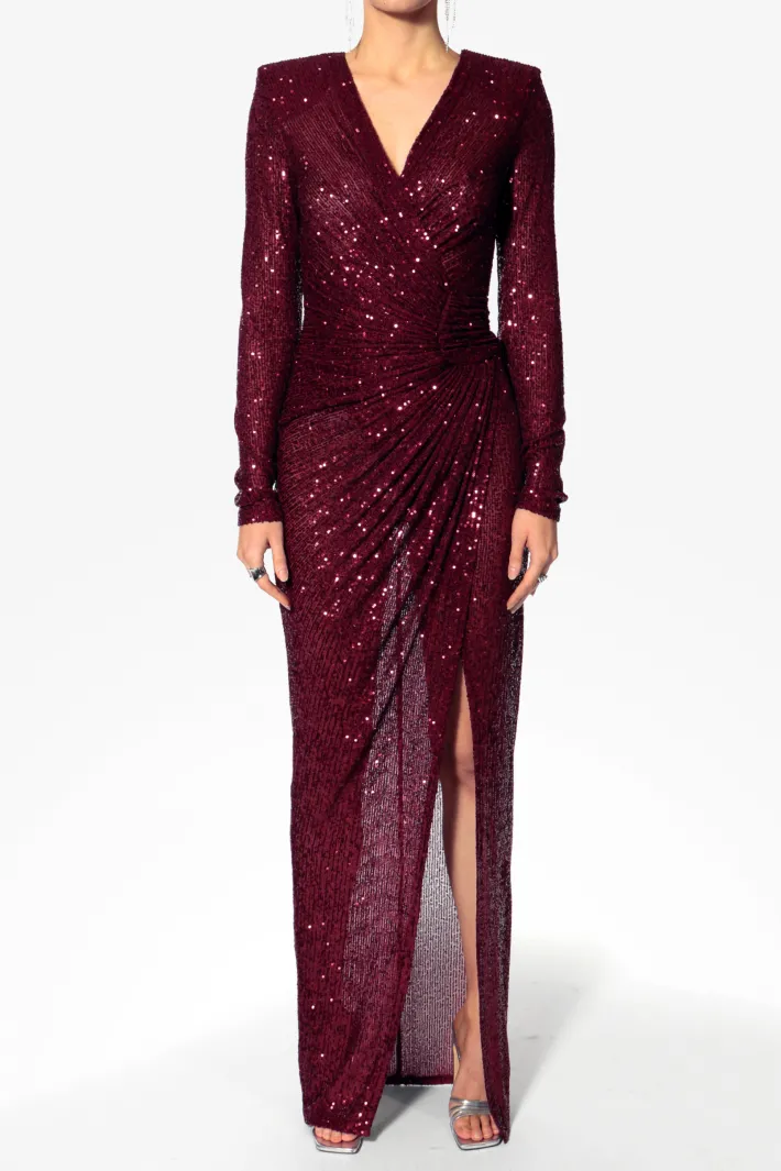 sukienka_scarlet_burgundy_1.webp AGGI Sukienka Scarlet Burgundy Sparkle^ Sukienki | Love, Love