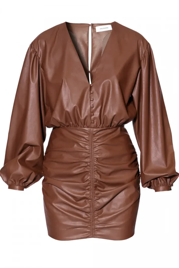 AGGI Sukienka Trudy Orange Brown^ Sukienki