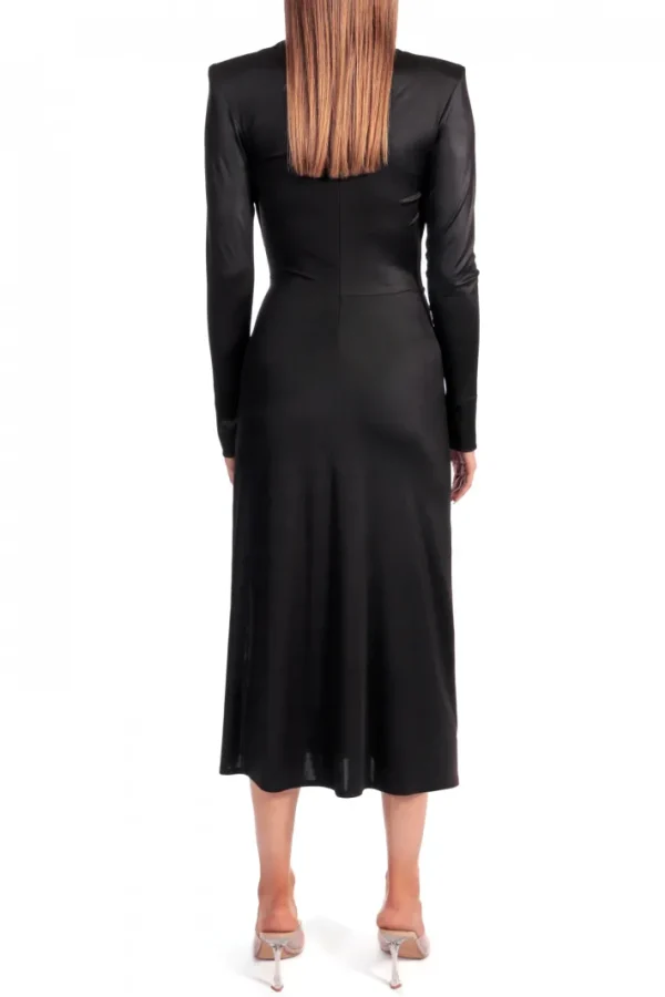 AGGI Suknia Adriana midi Power Black^ Sukienki