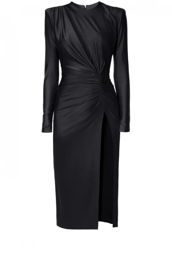 AGGI Suknia Adriana midi Power Black^ Sukienki
