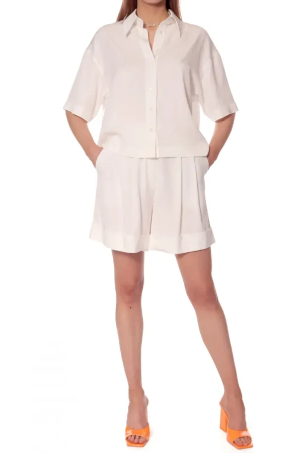 AGGI Szorty Noa Whisper White^ Spodnie