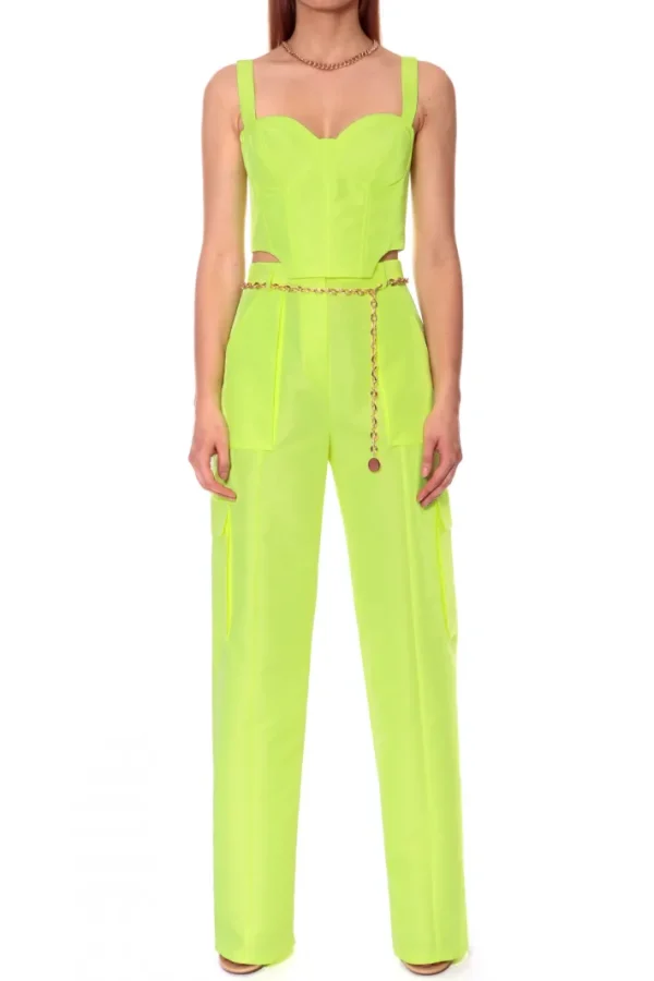 AGGI Top Elly Laser Yellow^ Bluzki & Topy & Gorsety