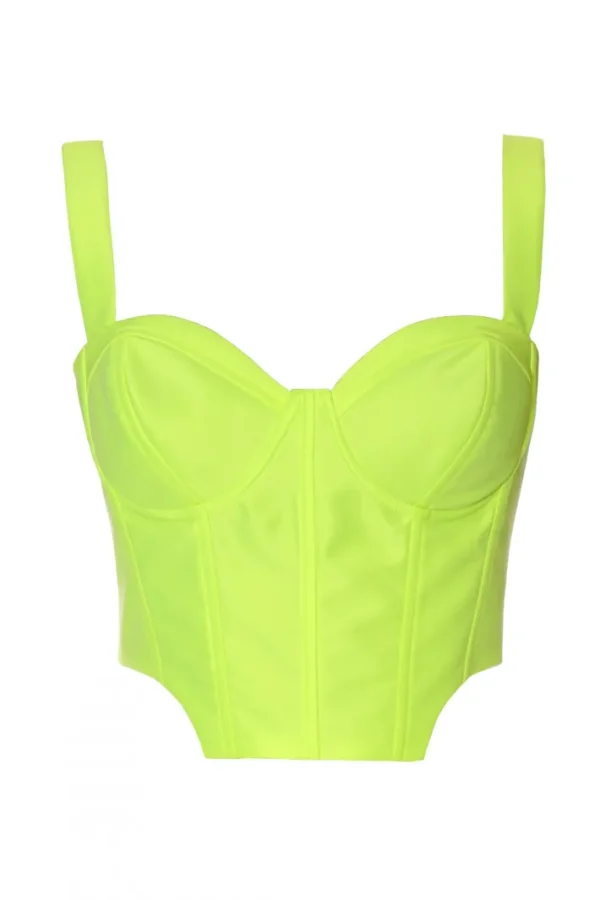 AGGI Top Elly Laser Yellow^ Bluzki & Topy & Gorsety